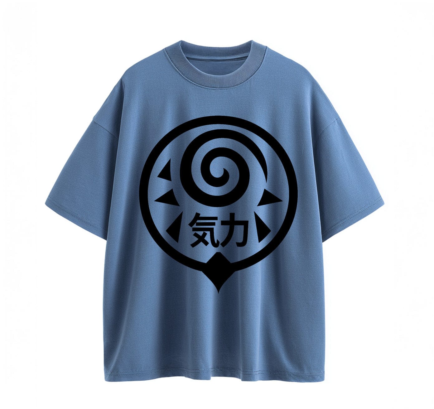 Denim blue / XS kanji Anime (Naruto)Oversize T-Shirt