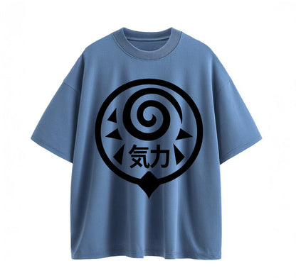 Denim blue / XS kanji Anime (Naruto)Oversize T-Shirt