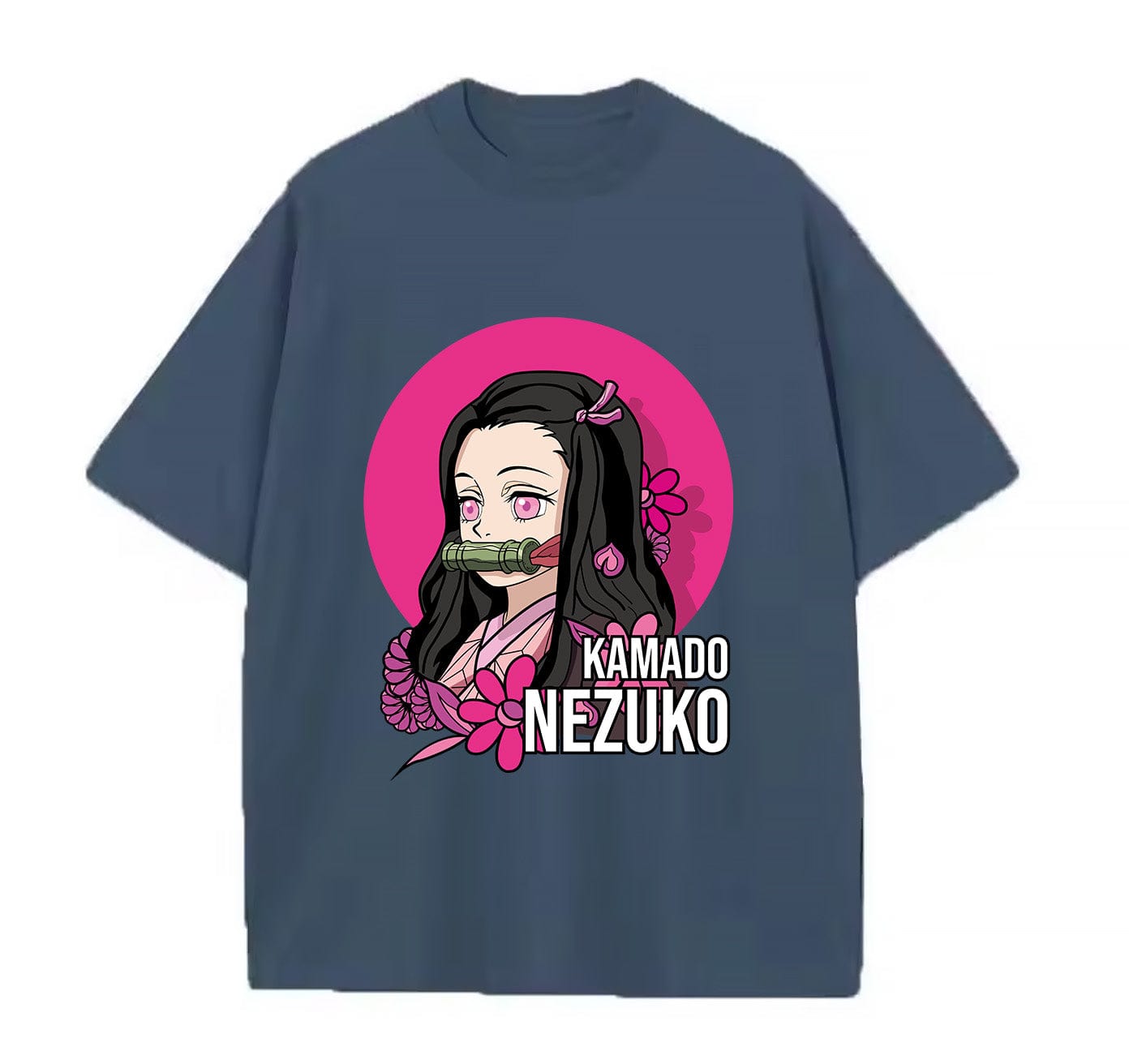 Denim blue / XS Nezuko (Demons Slayer) Anime Oversize T-Shirt