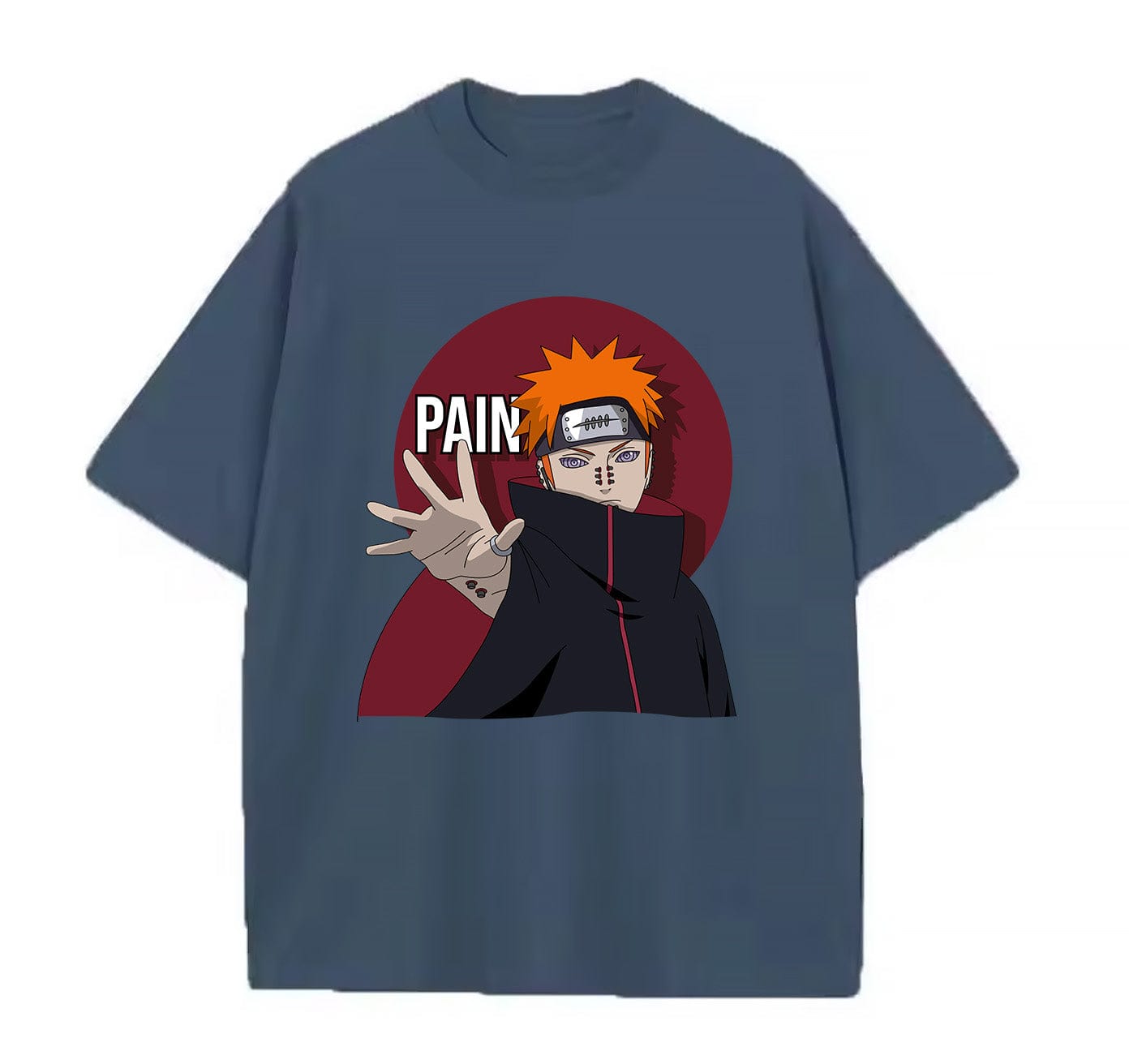 Denim blue / XS Pain (Naruto) Anime Oversize T-Shirt