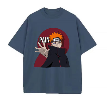 Denim blue / XS Pain (Naruto) Anime Oversize T-Shirt