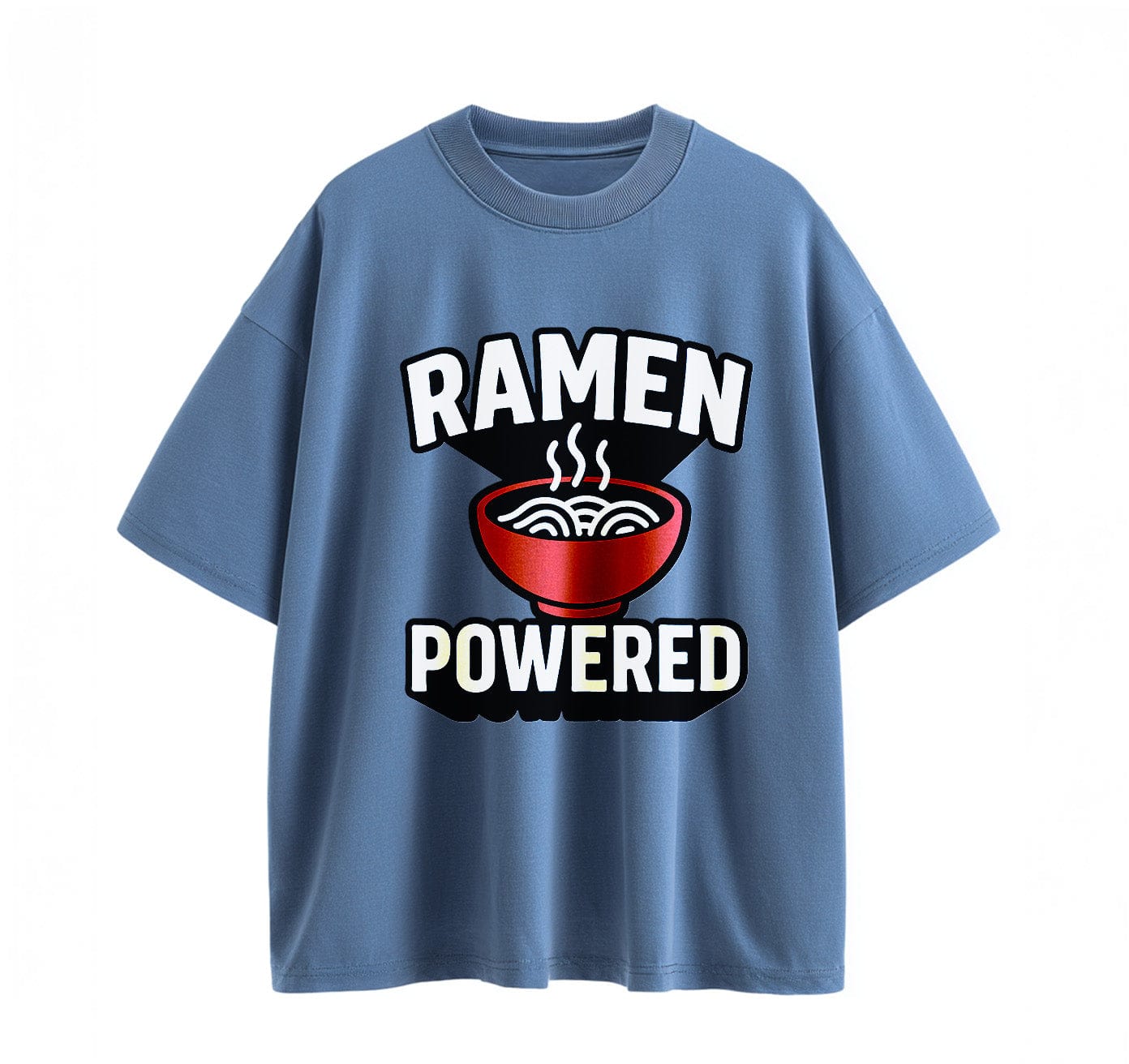 Denim blue / XS Ramen Powered Anime Oversize T-Shirt