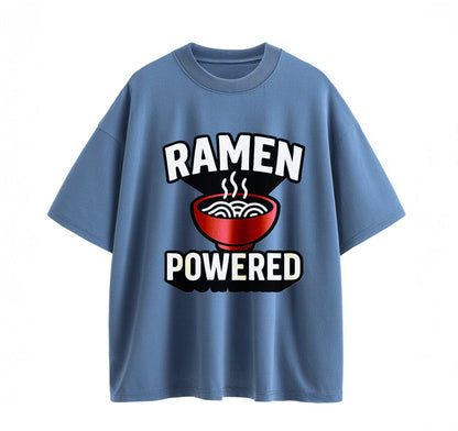 Denim blue / XS Ramen Powered Anime Oversize T-Shirt
