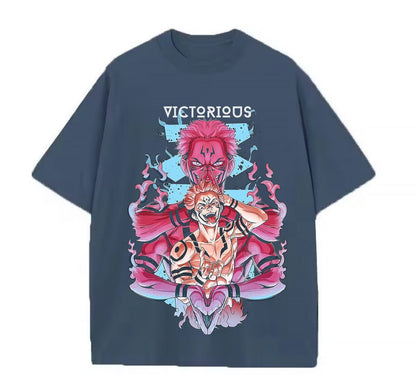 Denim blue / XS Sukuna (Jujutsu Kaisen) Anime oversize T-Shirt