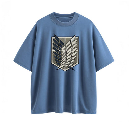 Denim blue / XS Survey Corps (Attack On Titan) Oversize T-Shirt