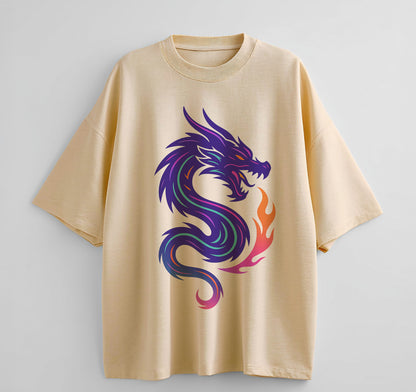 Dragon Symbol Anime Oversize T-Shirt