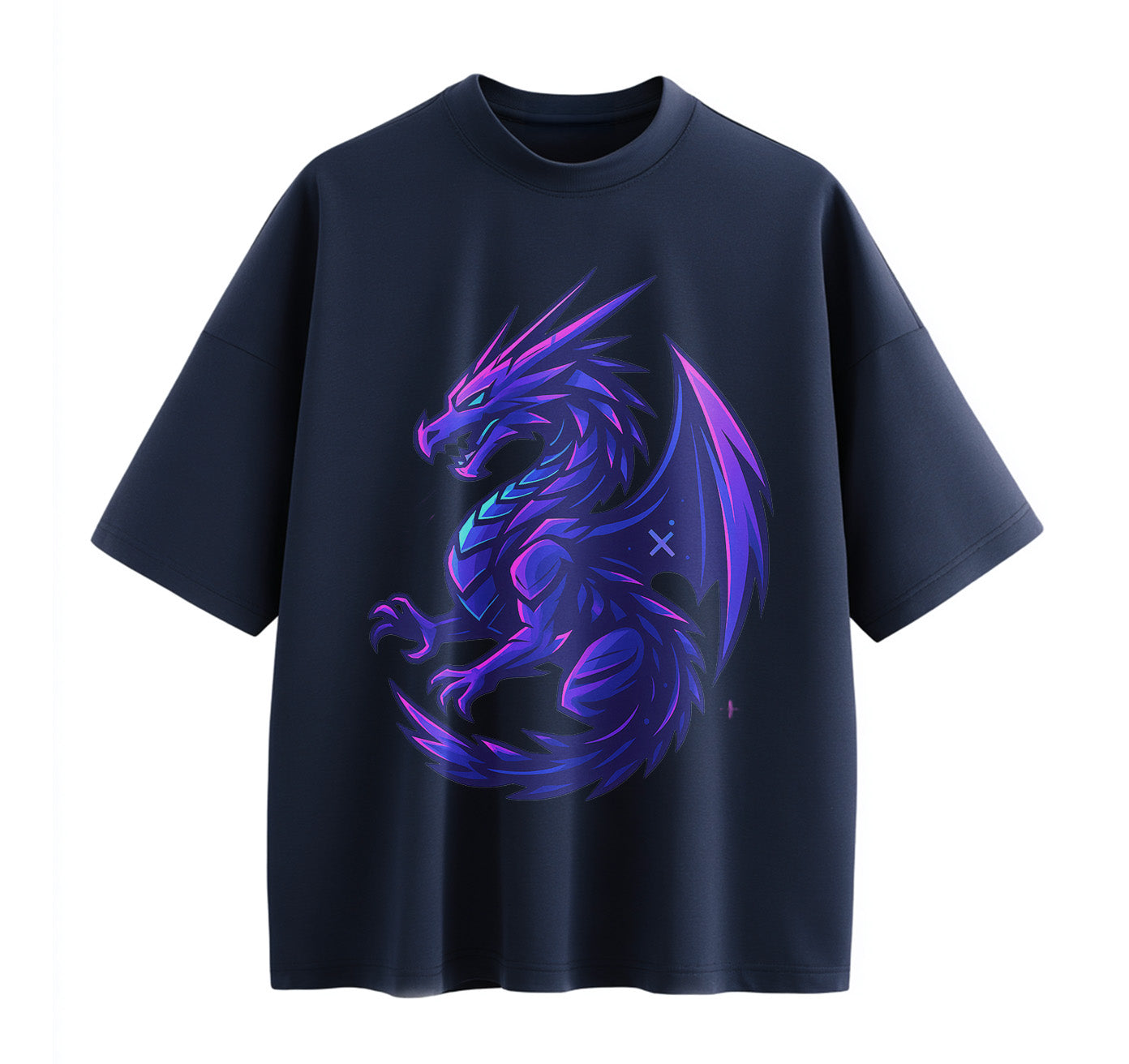 Neon Dragon Anime Oversize T-Shirt
