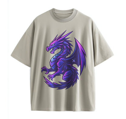 Neon Dragon Anime Oversize T-Shirt