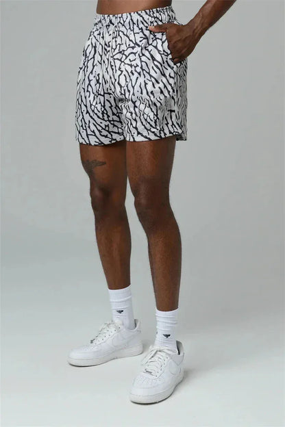 Ebony and Ivory Python / M Victorious Venom Mesh Breathable Shorts