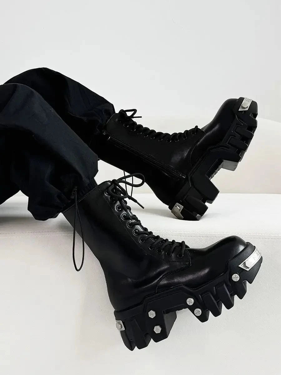 Ellie Biohazard  Thick-soled High-top Boots (Men)