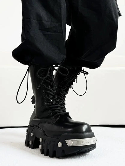 Ellie Biohazard  Thick-soled High-top Boots (Men)