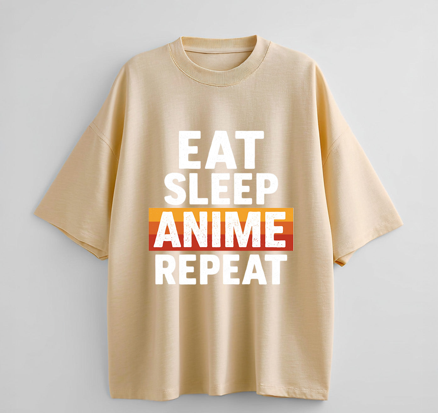 Eat Sleep Anime Repeat 1 Oversize T-Shirt