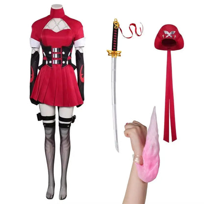 Full Red / XS Marvel Rivals Psylocke Cosplay/ Gaming Marvel Cosplay