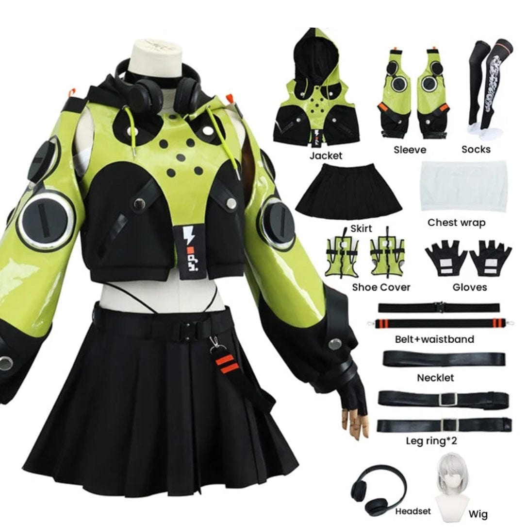 Full Set(with wig) / S Anby Demara Cosplay Zenless Zone Zero