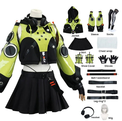 Full Set(with wig) / S Anby Demara Cosplay Zenless Zone Zero