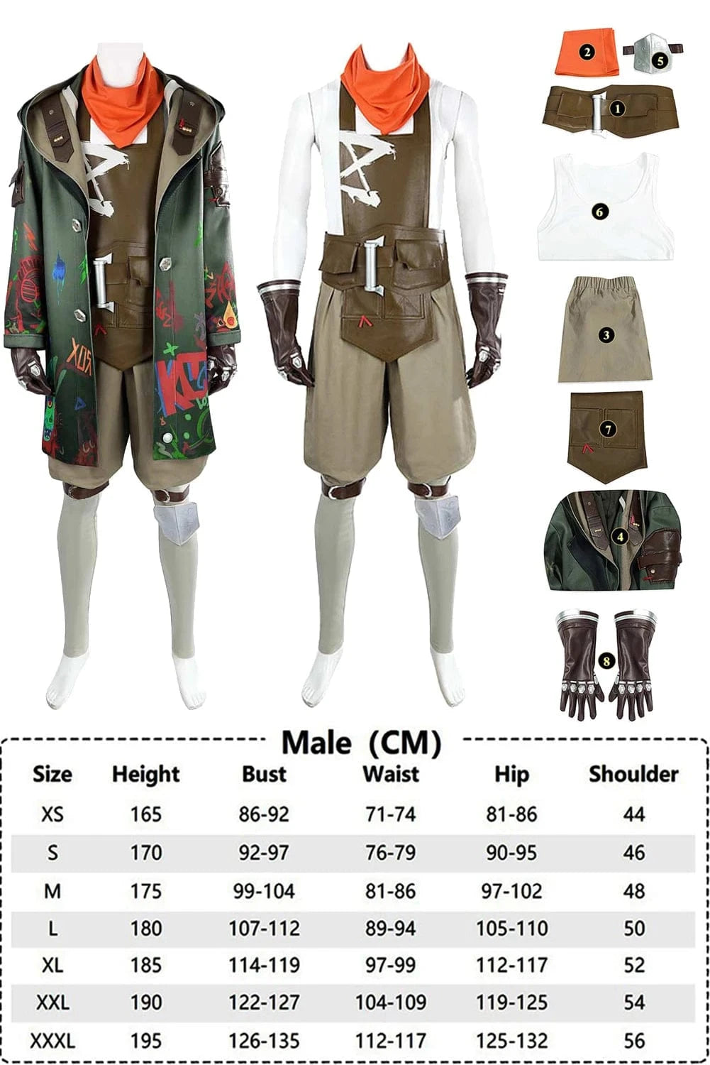 Full-with Jacket / S Victorious Ekko Rebel II Cosplay