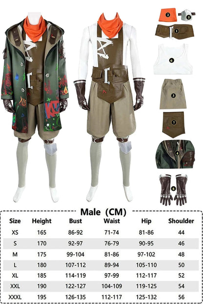 Full-with Jacket / S Victorious Ekko Rebel II Cosplay