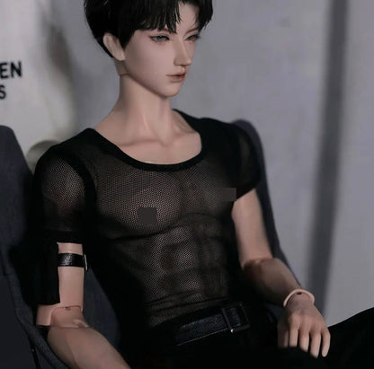Fullset A as pic / Freestyle Face up Isaac Goth Harajuku Style Doll (BJD)
