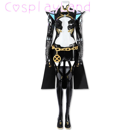 Game Rivals High Quality Emma Frost Cosplay Costume Full Set PU Leather Outfit Halloween Women Suit White Queen Battle Suit