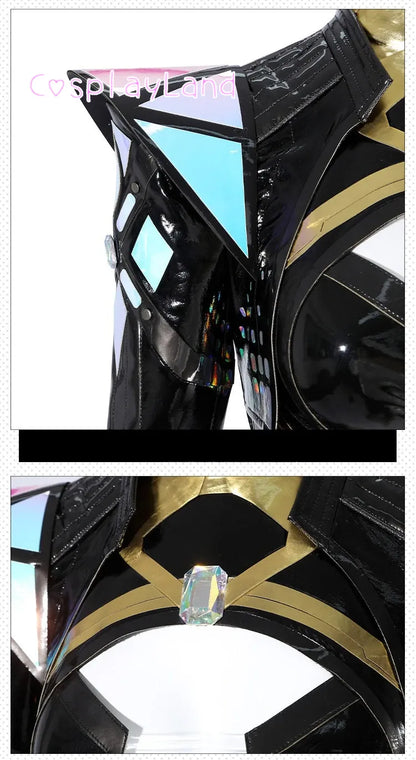 Game Rivals High Quality Emma Frost Cosplay Costume Full Set PU Leather Outfit Halloween Women Suit White Queen Battle Suit