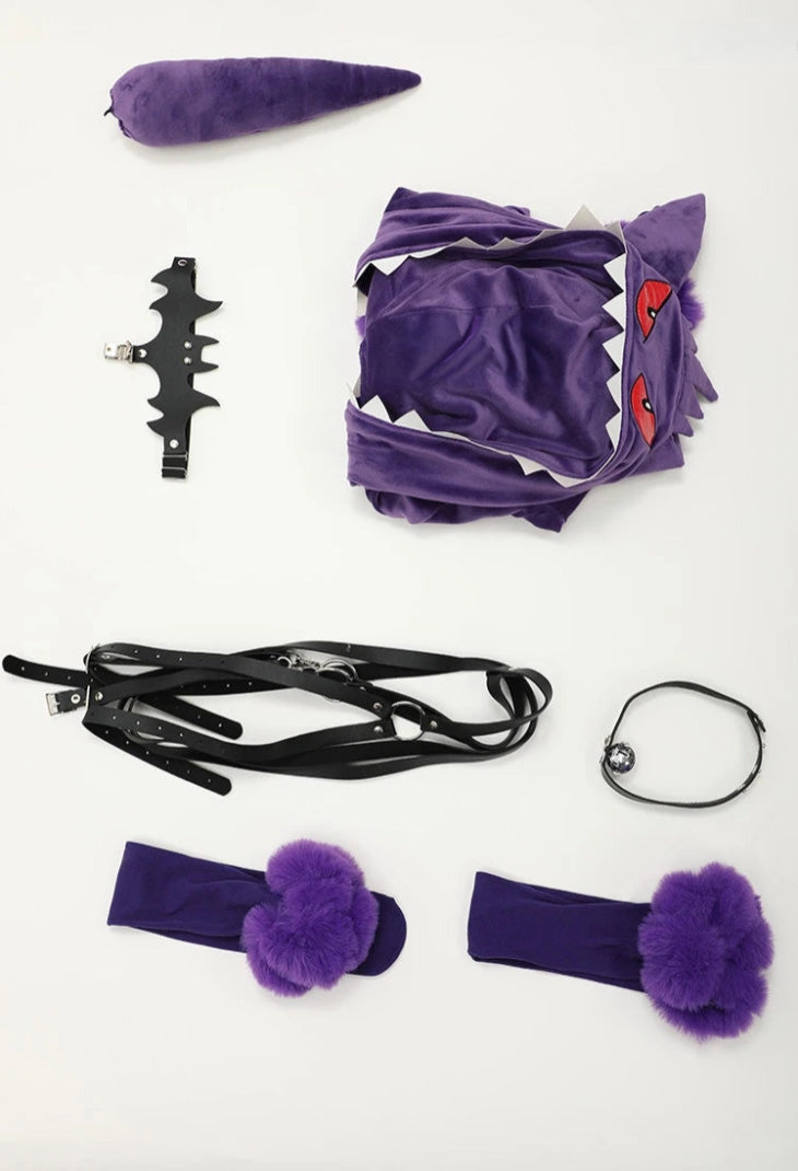 Gengar Pokemon Purple Poison Cosplay