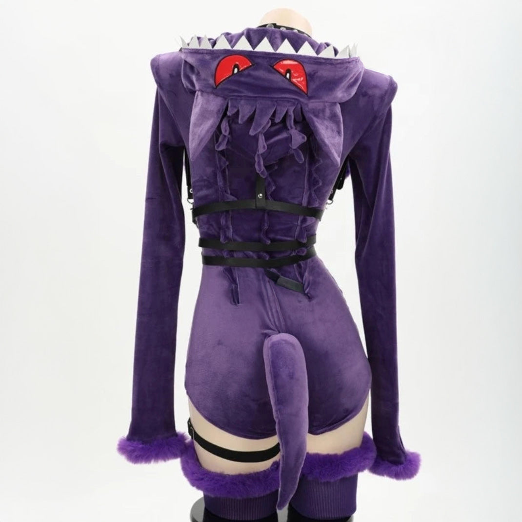 Gengar Pokemon Purple Poison Cosplay