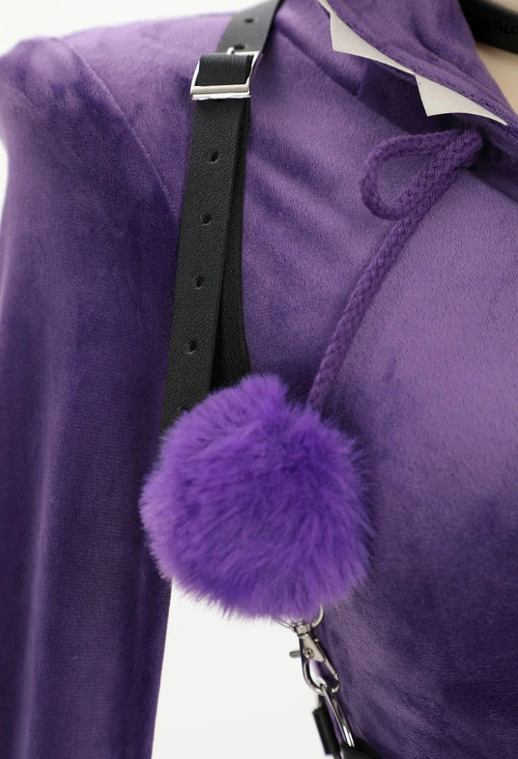 Gengar Pokemon Purple Poison Cosplay