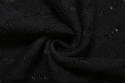 Goth Dark Solid High Waist Pants/ Holes See Through Trousers (Victorious HoloEdge)