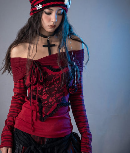 Goth Harajuku Style Longs Sleeve Shirt!!