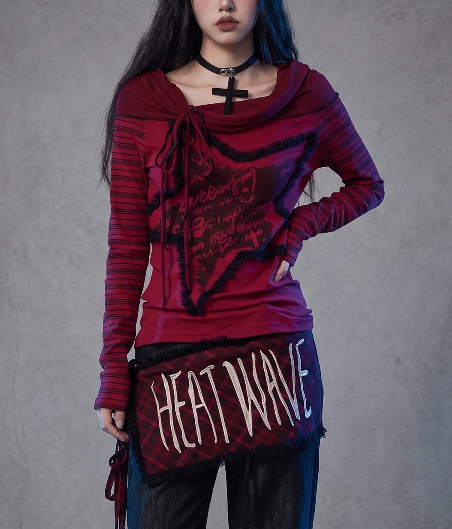 Goth Harajuku Style Longs Sleeve Shirt!!