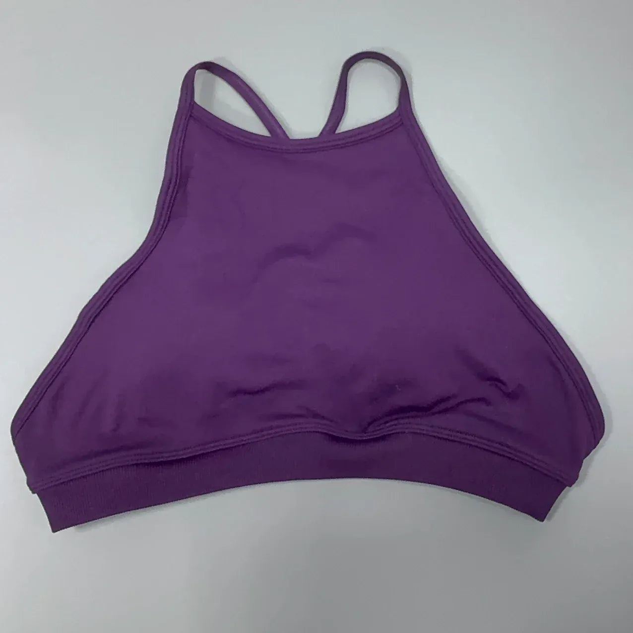 Grape Purple / XS Seamless Dynamic Backless Women Yoga Bras / Padded Gym Bra