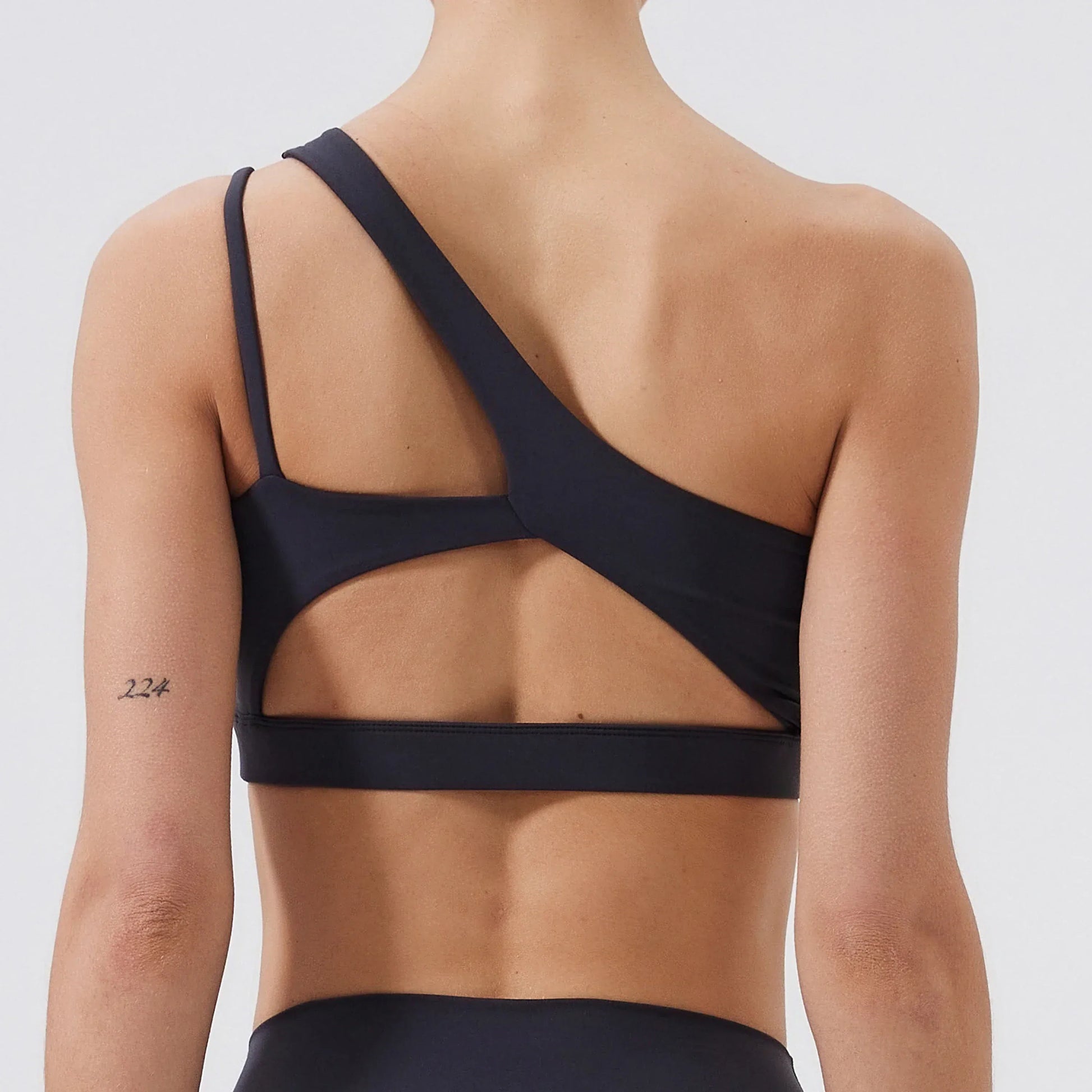 Graphite gray / S Women Sports Bra/ Push Up Fitness Bras/ One Shoulder Shockproof (Victorious Cosmo Surge)