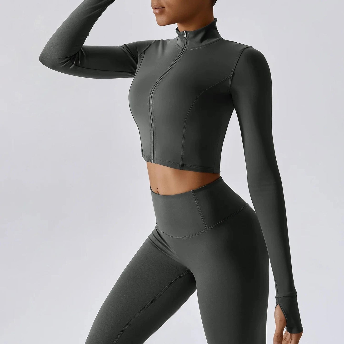 Gray 1 / S Victorious Aura Yoga Jacket - Women's Elasticity Running & Gym Zip-Up