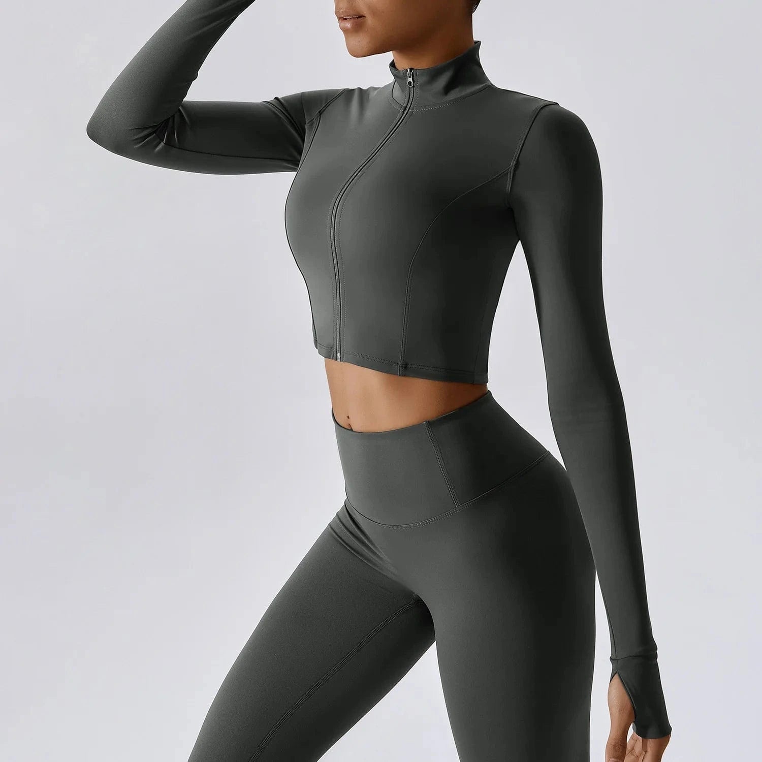 Gray 1 / S Victorious Aura Yoga Jacket - Women's Elasticity Running & Gym Zip-Up