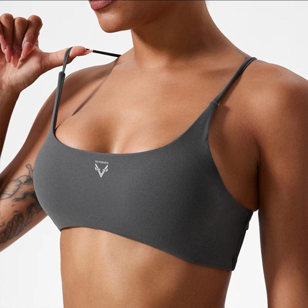 Gray / S Victorious Dominator Sports Bra