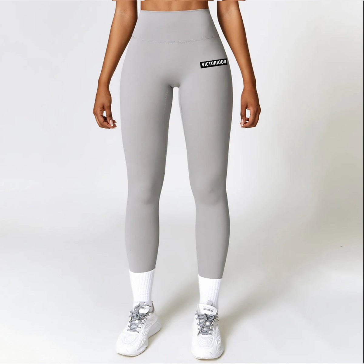 Gray / S Women Seamless Gym Leggings/ High Intensity Training Leggings/ Flattering (MoonFit)