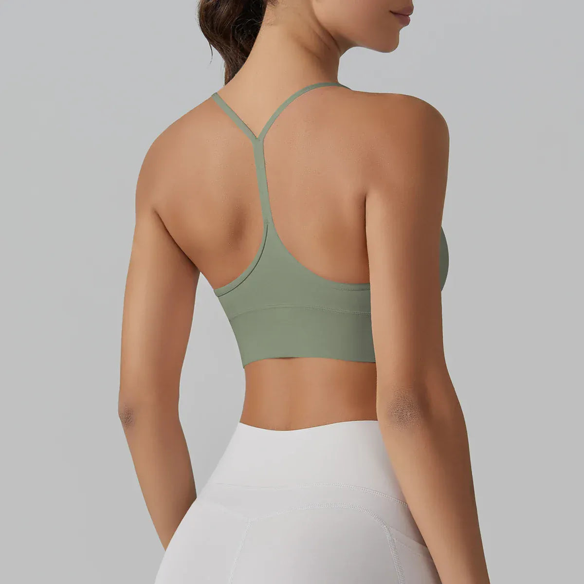 Grayish Green / S Victorious EnergiFit Sports Bra