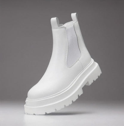 Green and Black leather boots/ Victorious Aether Arc Chelsea Boots Men's Size