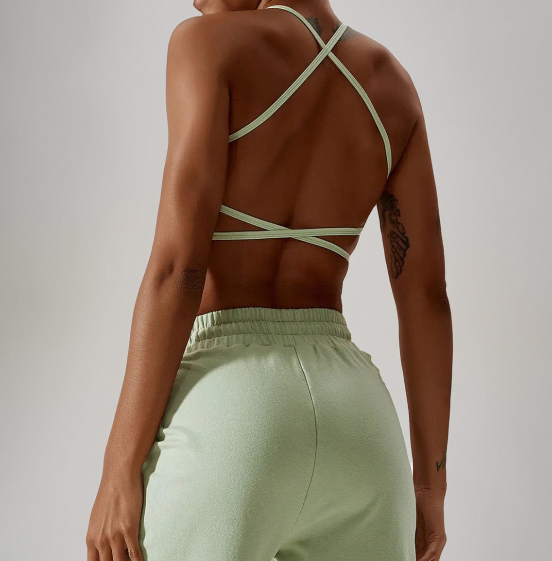 Green / S ThunderPower Sports Bra by Victorious – High-Support, Performance Fit for Intense Workouts, CrossFit & Training