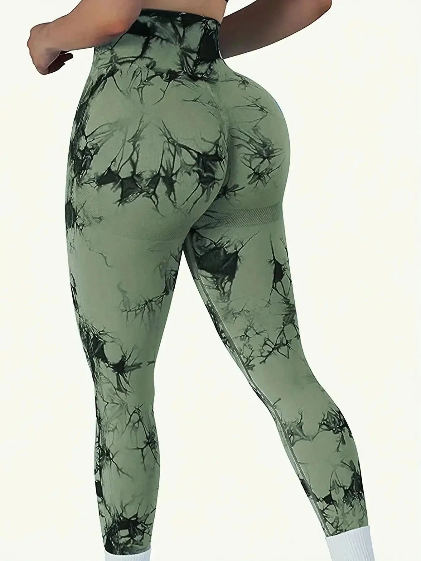 green / XL 73-94KG Victorious Romulus Radiance Tie-Dye Seamless Leggings