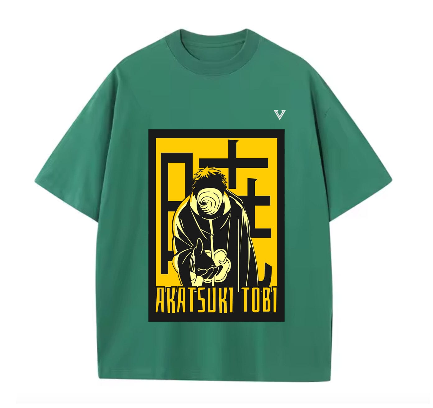 Green / XS Akatsuki Tobi (Naruto) Anime Oversize T-Shirt