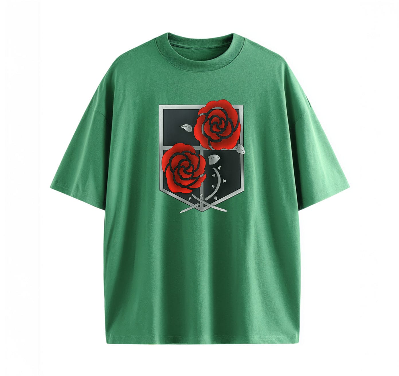 Green / XS Garrison (Attack On Titan) Oversize T-Shirt