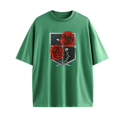 Green / XS Garrison (Attack On Titan) Oversize T-Shirt