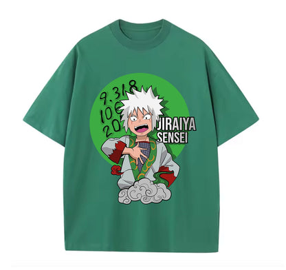 Green / XS Jiraiya Sensei Anime Oversize T-Shirt
