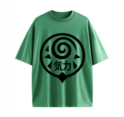 Green / XS kanji Anime (Naruto)Oversize T-Shirt