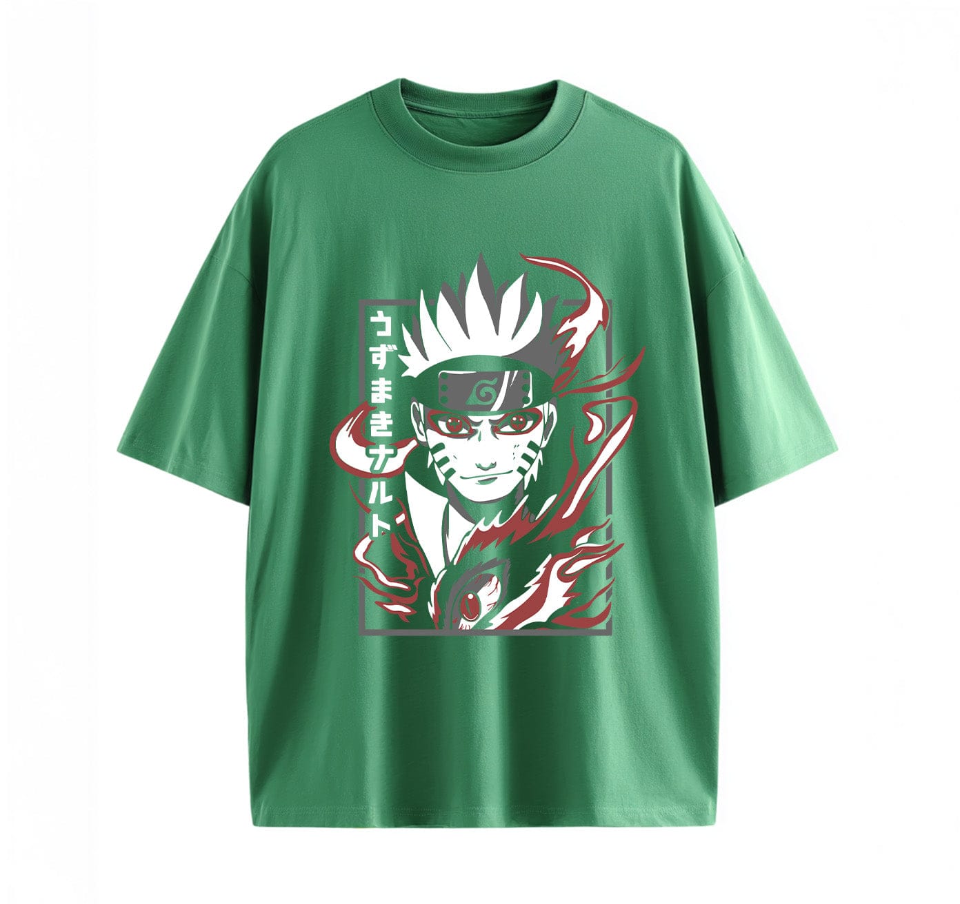 Green / XS Naruto 1 Anime Oversize T-Shirt