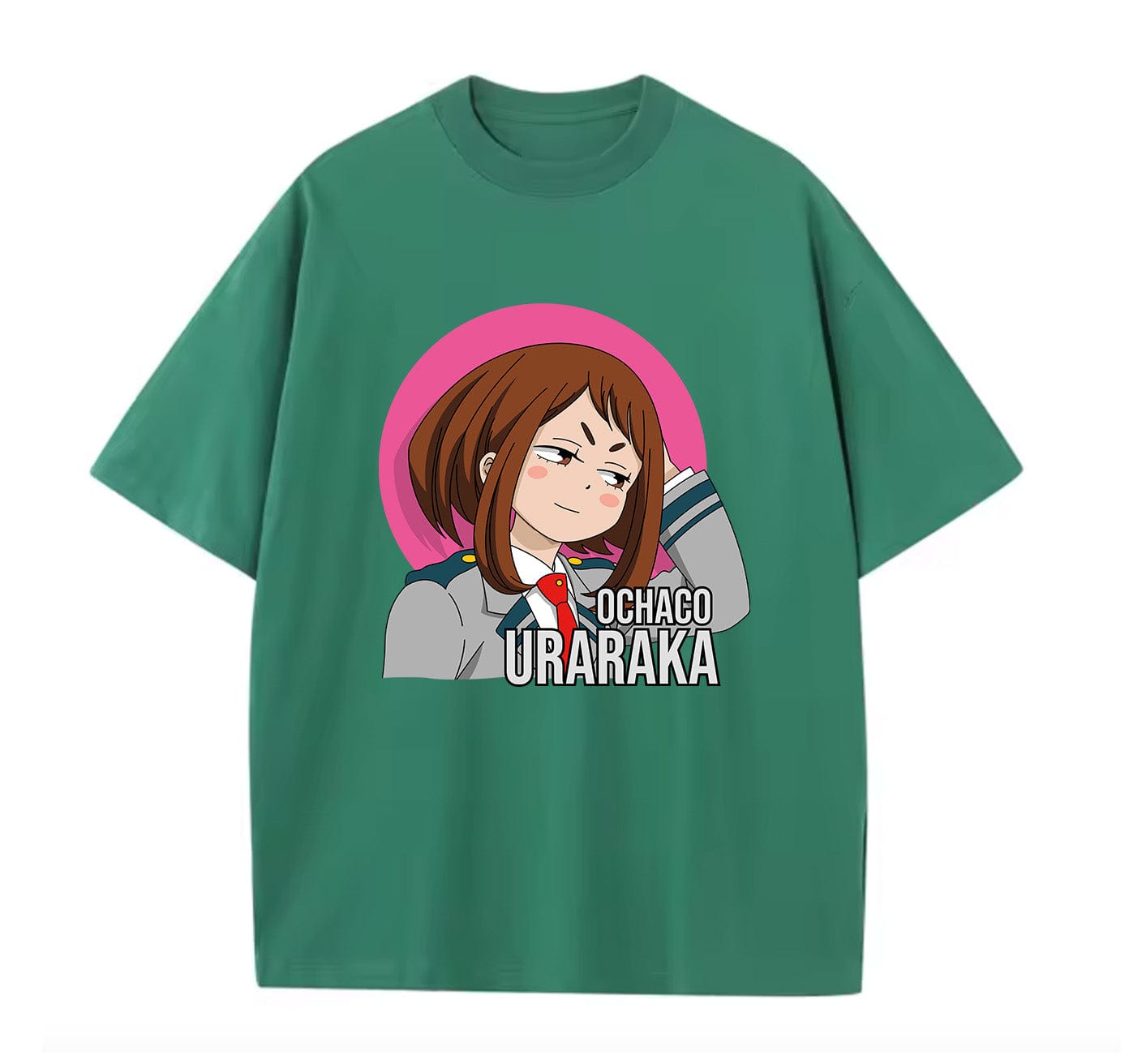 Green / XS Ochaco Uraraka (My Hero Academia) Anime Oversize T-Shirt