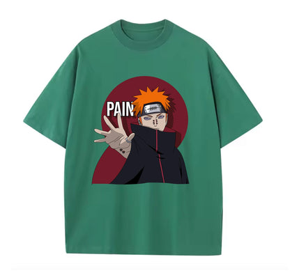 Green / XS Pain (Naruto) Anime Oversize T-Shirt