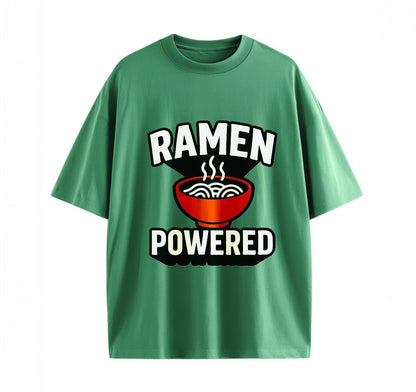 Green / XS Ramen Powered Anime Oversize T-Shirt