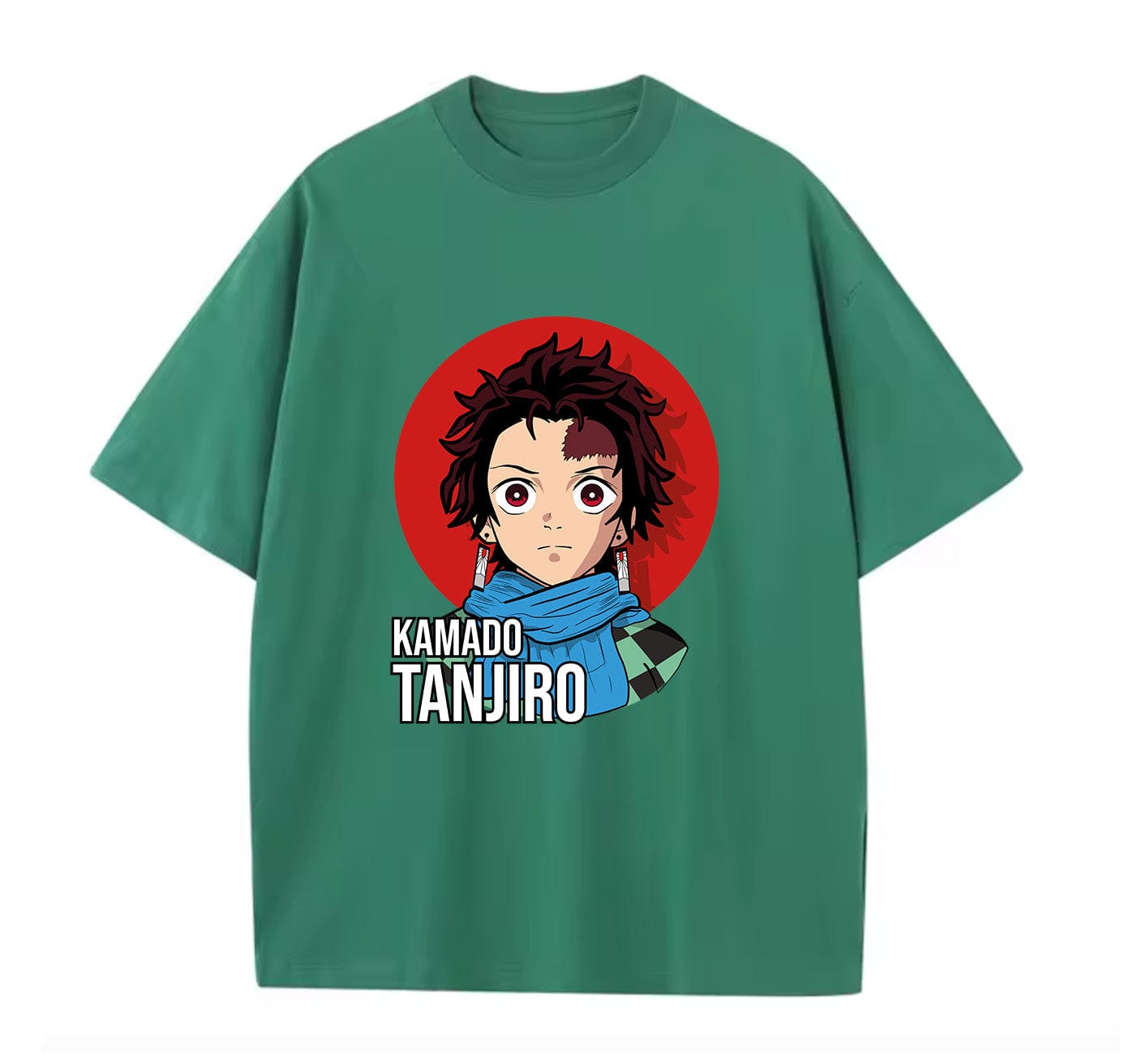 Green / XS Tanjiro (Demon Slayer) Anime Oversize T-Shirt